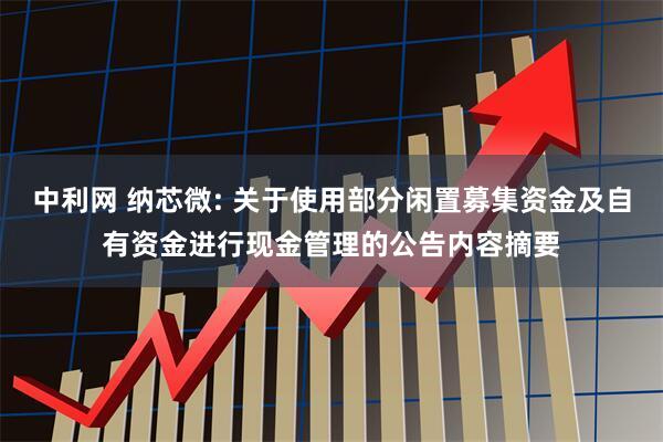 中利网 纳芯微: 关于使用部分闲置募集资金及自有资金进行现金管理的公告内容摘要