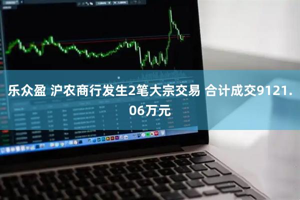 乐众盈 沪农商行发生2笔大宗交易 合计成交9121.06万元