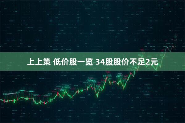 上上策 低价股一览 34股股价不足2元